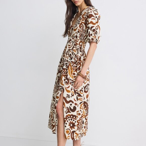 Fifteen Twenty Poppy Shirred Waist Dress - Picture 8 of 9